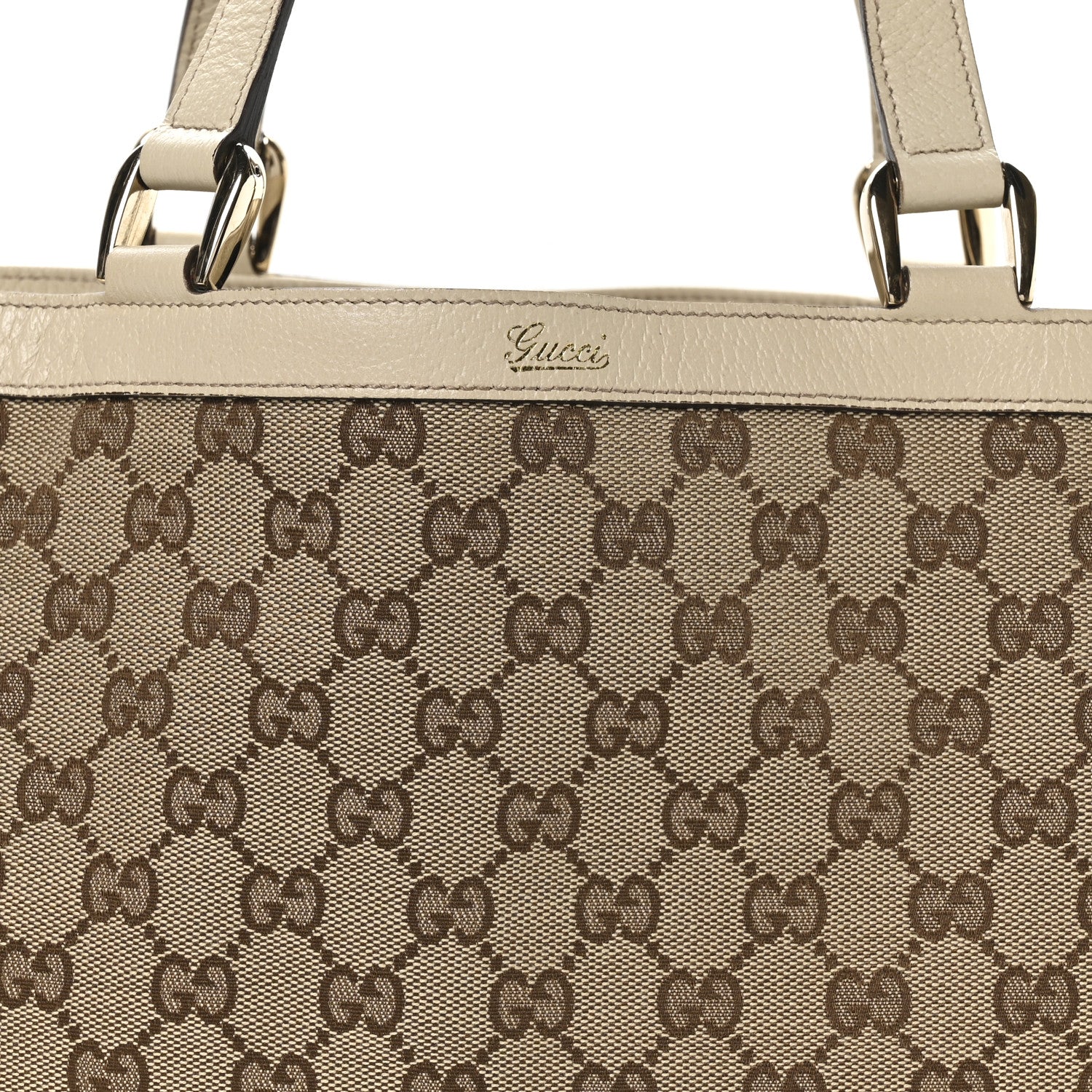 Gucci Monogram Medium Abbey Tote White 8 of 10