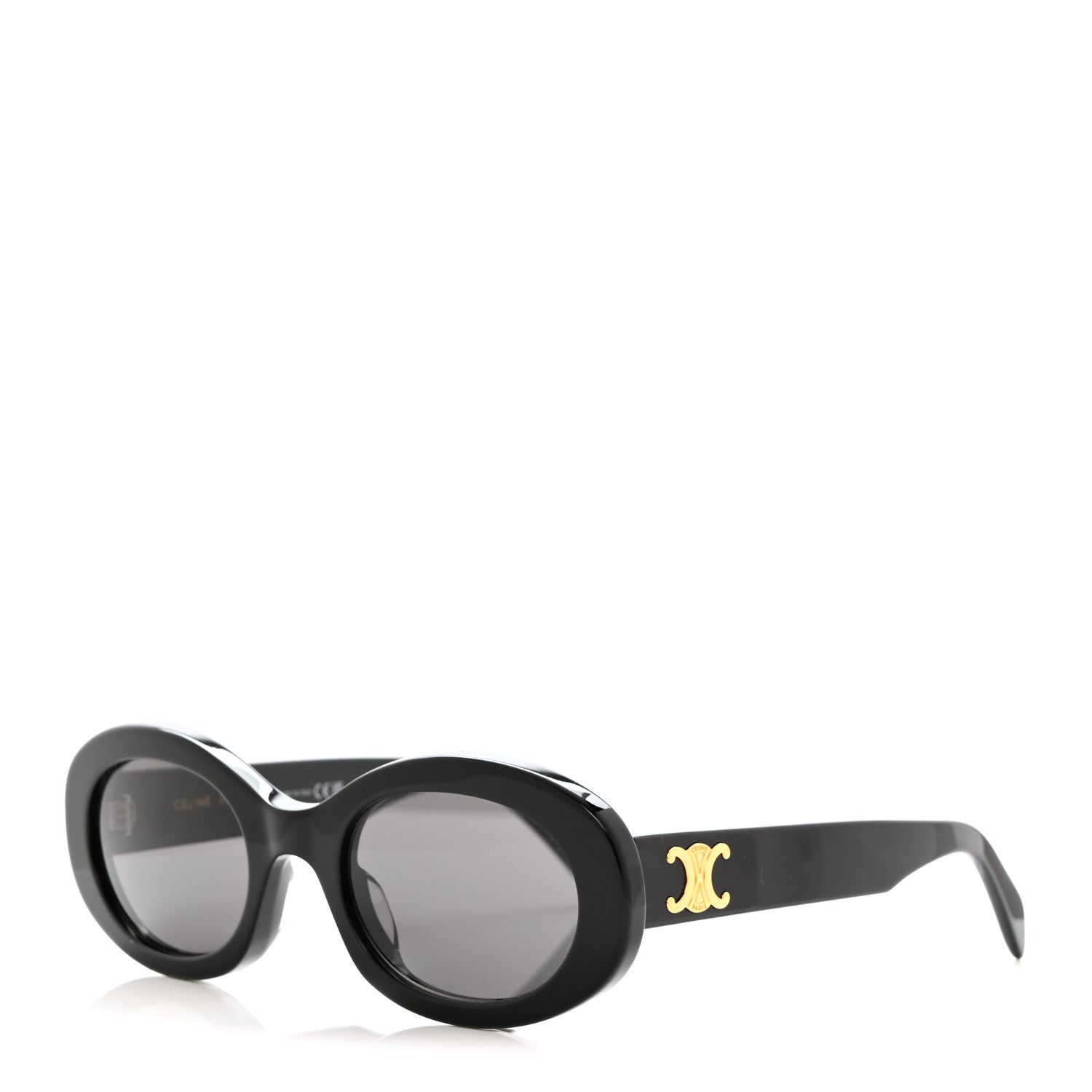 Celine Acetate Triomphe 01 Sunglasses CL 40194U Black 1 of 7