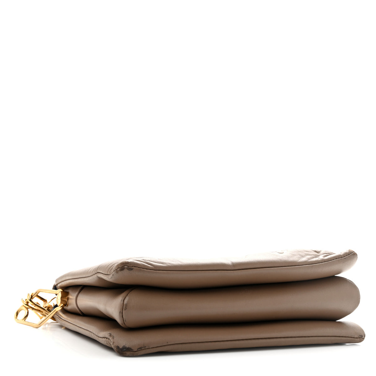 Lambskin Embossed Monogram Coussin PM Taupe