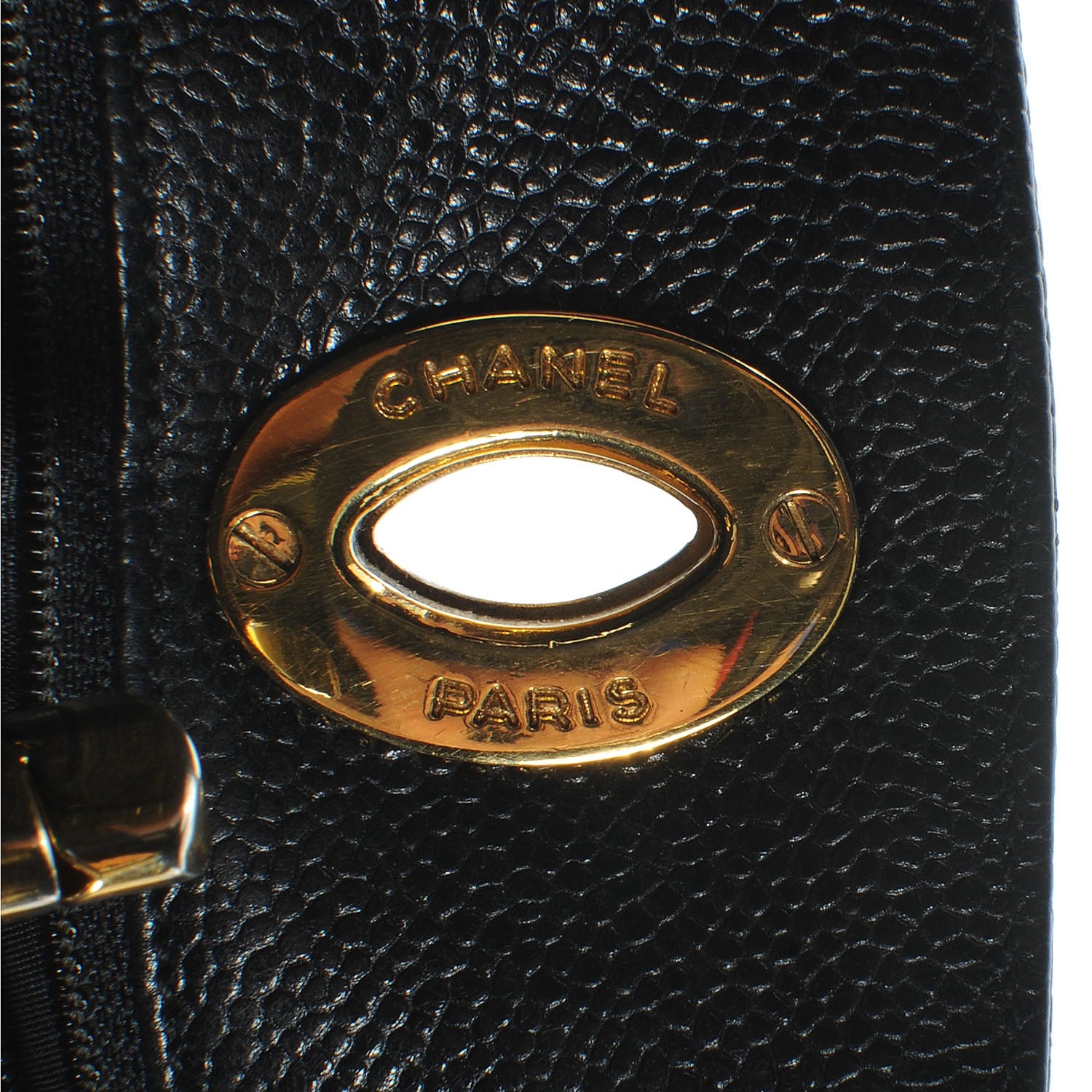 Chanel Caviar Quilted CC Shoulder Bag Black 7 of 9