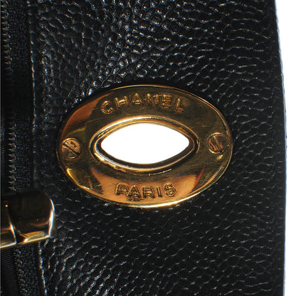 Chanel Caviar Quilted CC Shoulder Bag Black 7 of 9