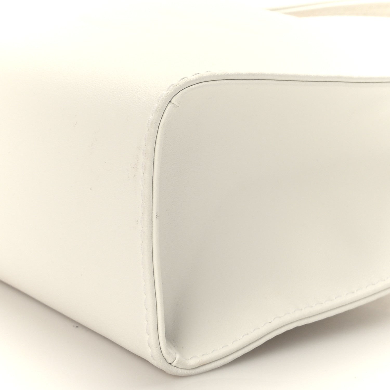 Telfar Vegan Leather Small Shopping Bag White 8 of 8