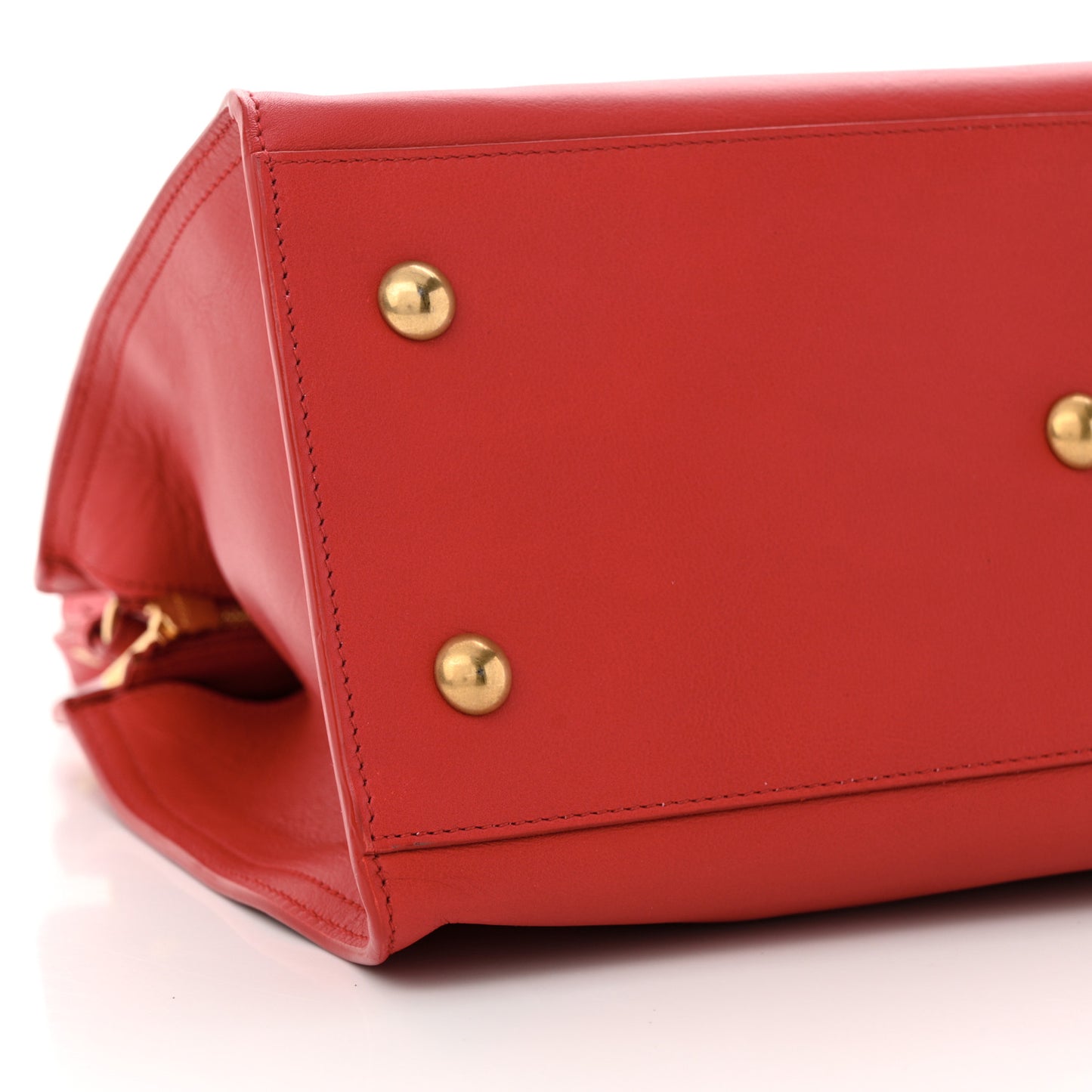 Calfskin Small Classic Y Cabas Red