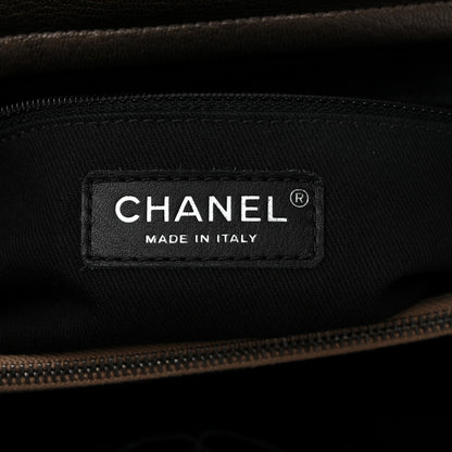 Chanel Metallic Goatskin Quilted Large City Rock Shopping Bag Silver 6 of 10