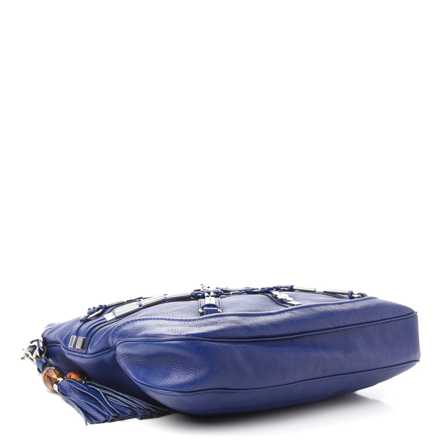Calfskin Embellished Large New Jackie Hobo Blue