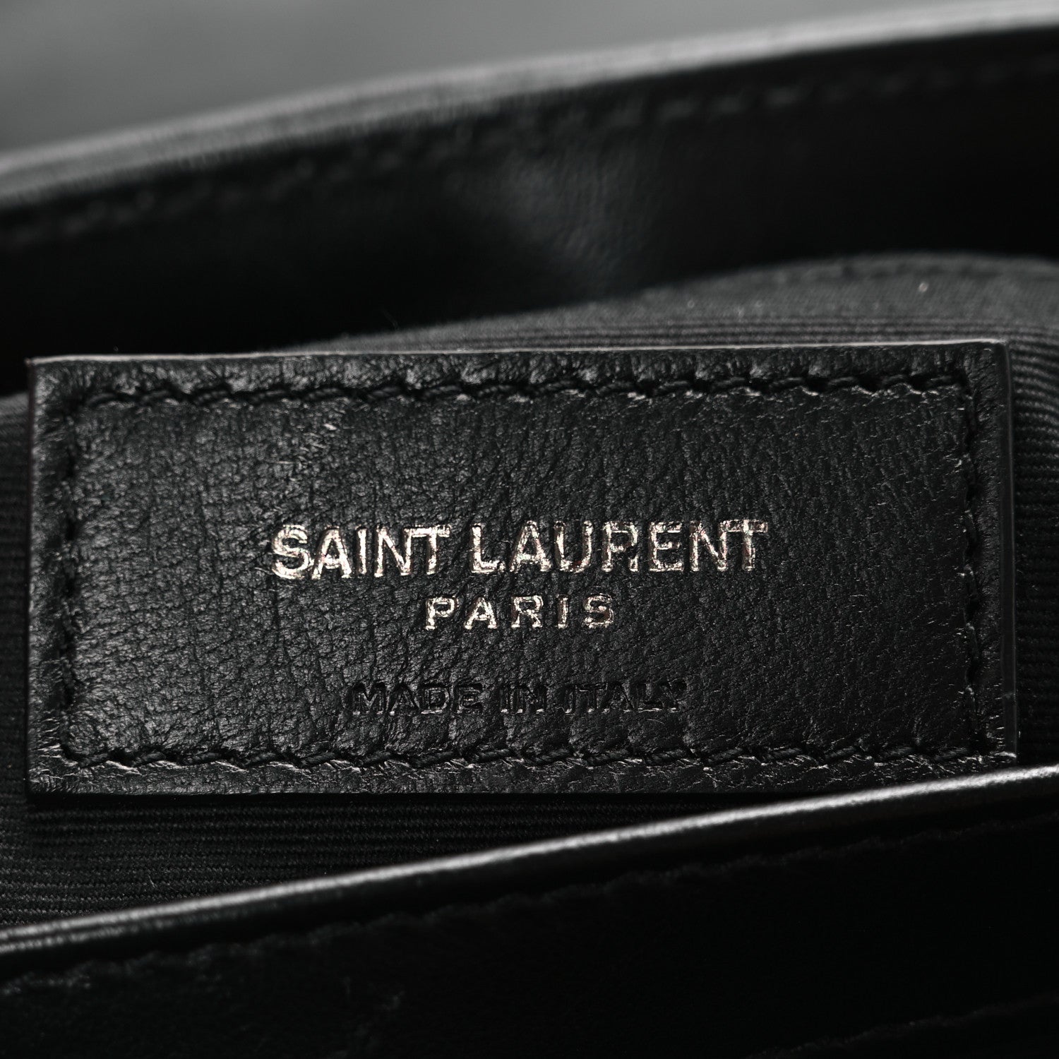 Saint Laurent Calfskin Y Quilted Monogram Monochrome Toy Loulou Crossbody Bag Black 6 of 11