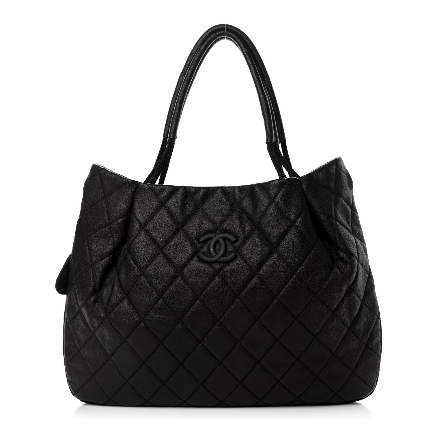 Chanel Quilted Soho Expandable Zip Shoulder Bag Black 1 of 10