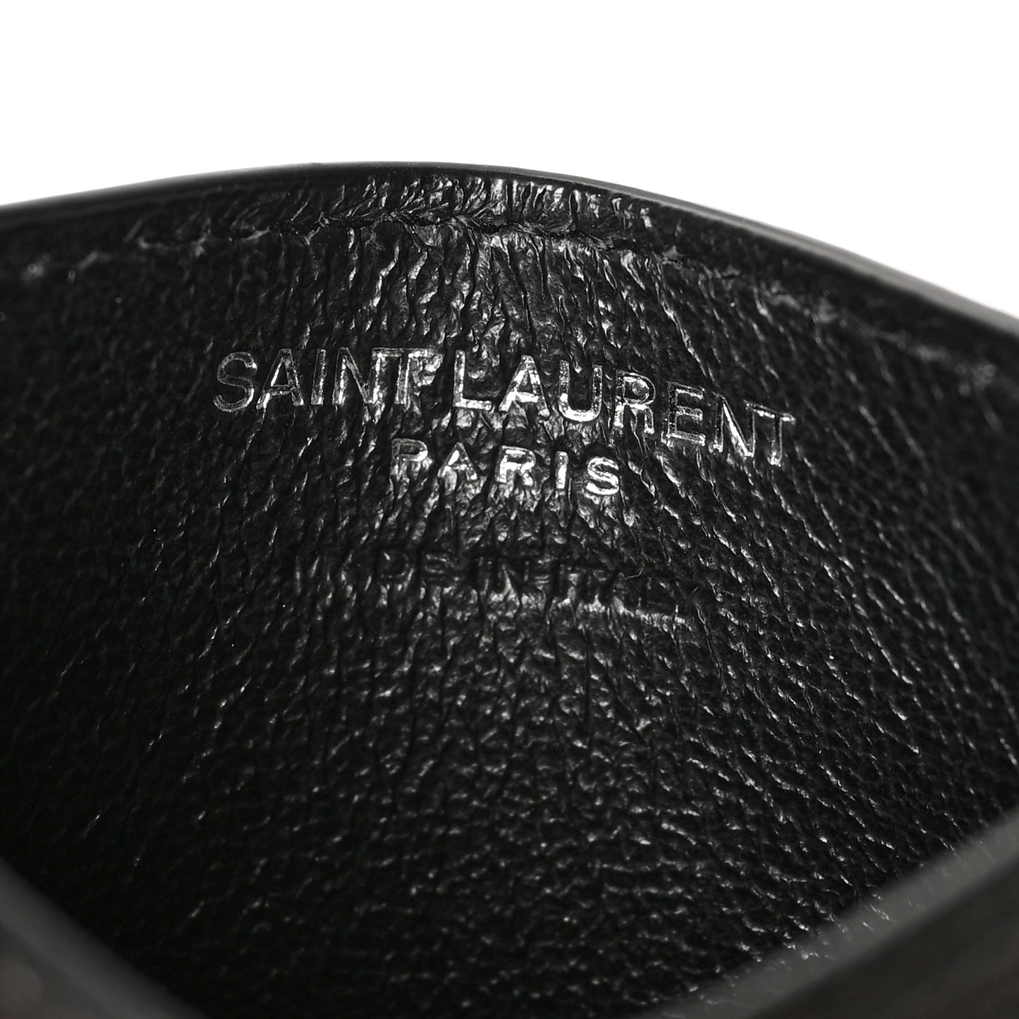 Grain De Poudre Matelasse Chevron Monogram Credit Card Case Black