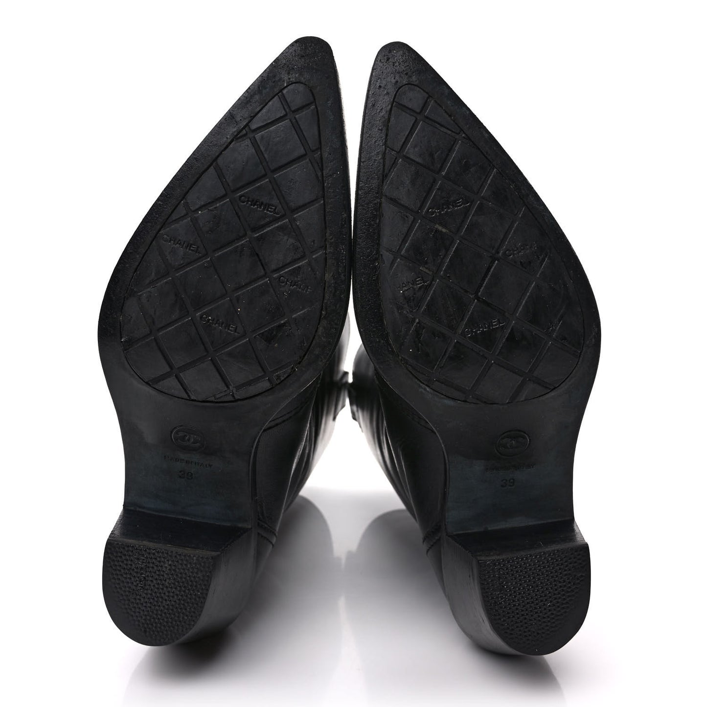 Calfskin Embroidered Western Cowboy Boots 39 Black