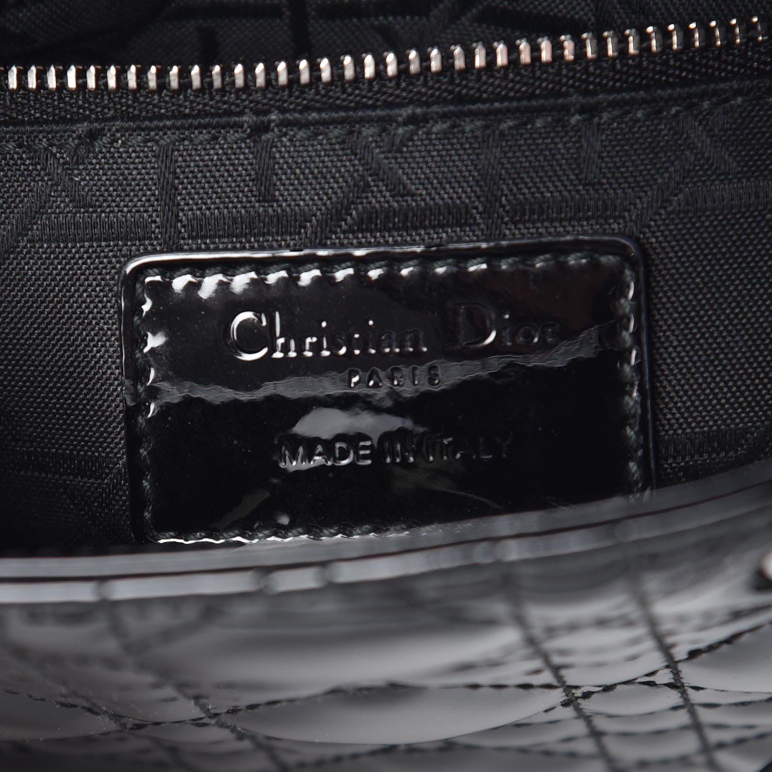 Christian Dior Patent Cannage Mini Lady Dior Black 6 of 8