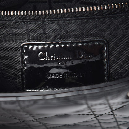 Christian Dior Patent Cannage Mini Lady Dior Black 6 of 8