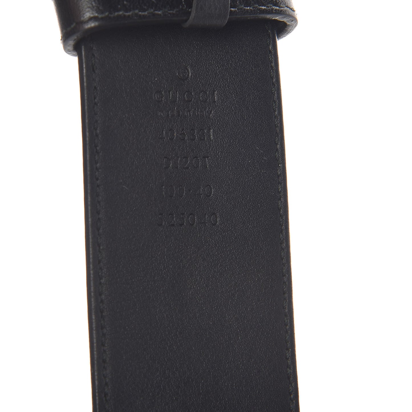 Textured Calfskin Double G 40mm Belt 100 40 Black