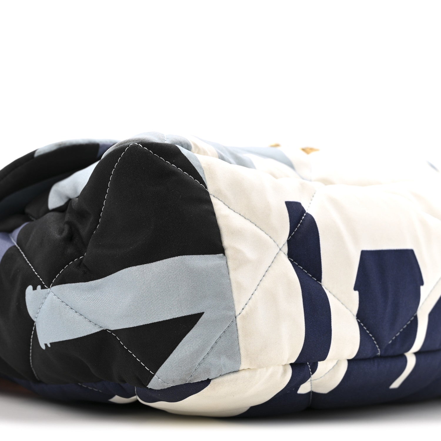 Chanel Silk Maxi Scarf Chanel 19 Flap Black Blue White 9 of 15