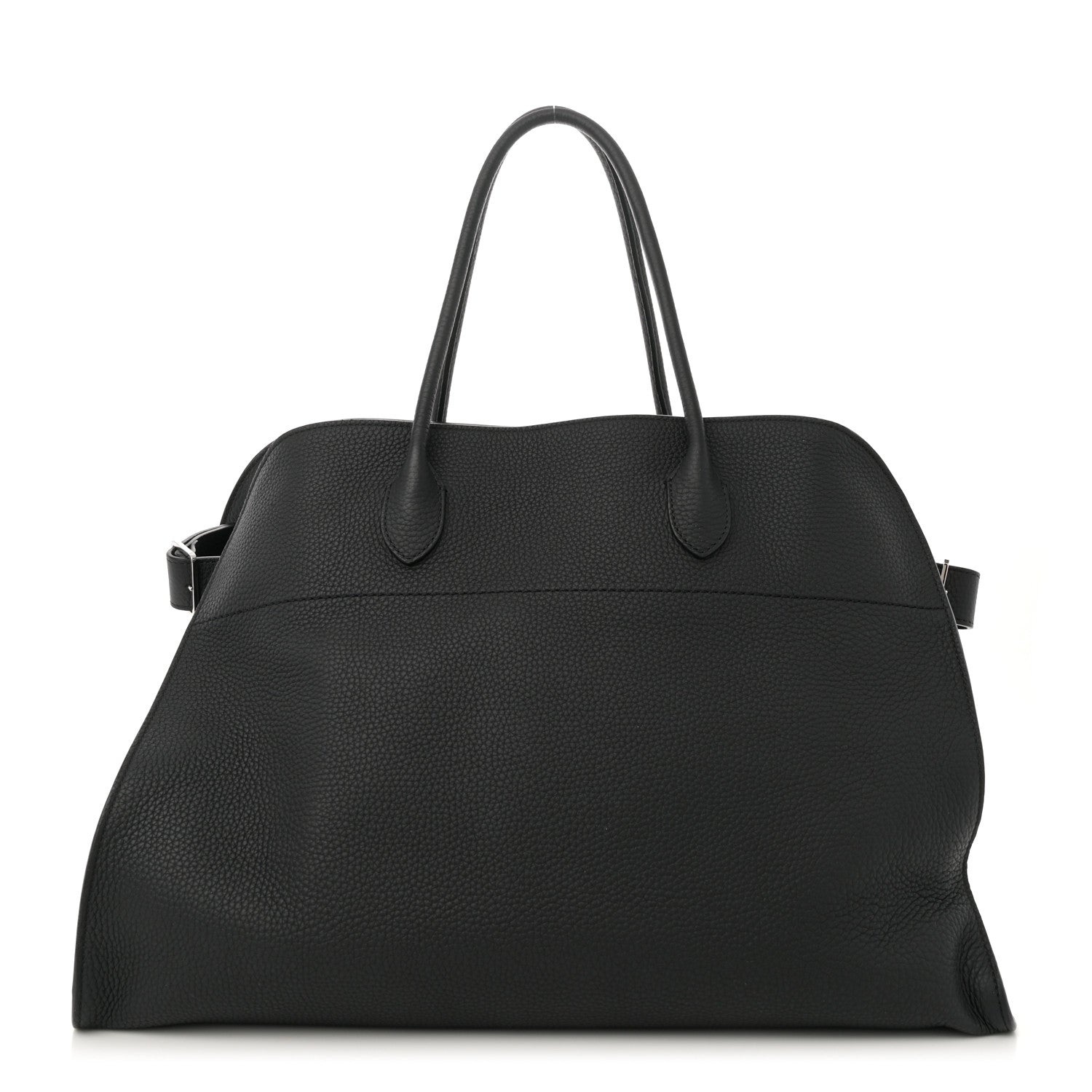 The Row Grained Calfskin Soft Margaux 17 Black 1 of 9