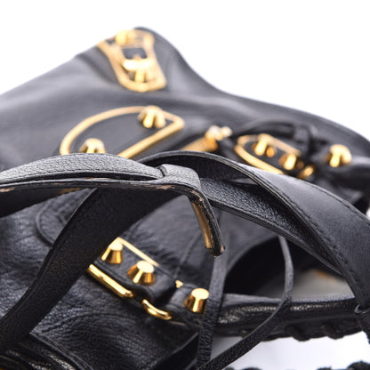 Balenciaga Chevre Gold Metallic Edge Hardware Mini City Black 13 of 13