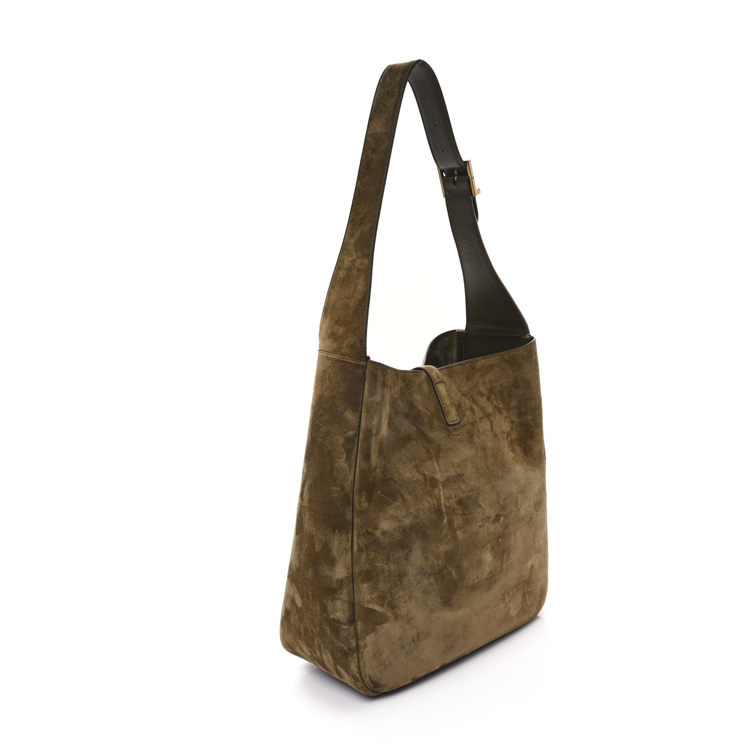 Saint Laurent Suede Large Le 5 A 7 Soft Hobo New Barley 3 of 12