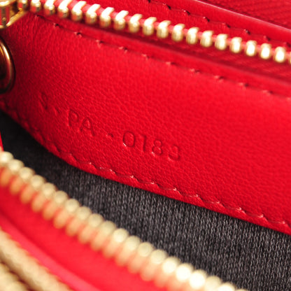 Celine Lambskin Small Trio Crossbody Bag Red 7 of 10
