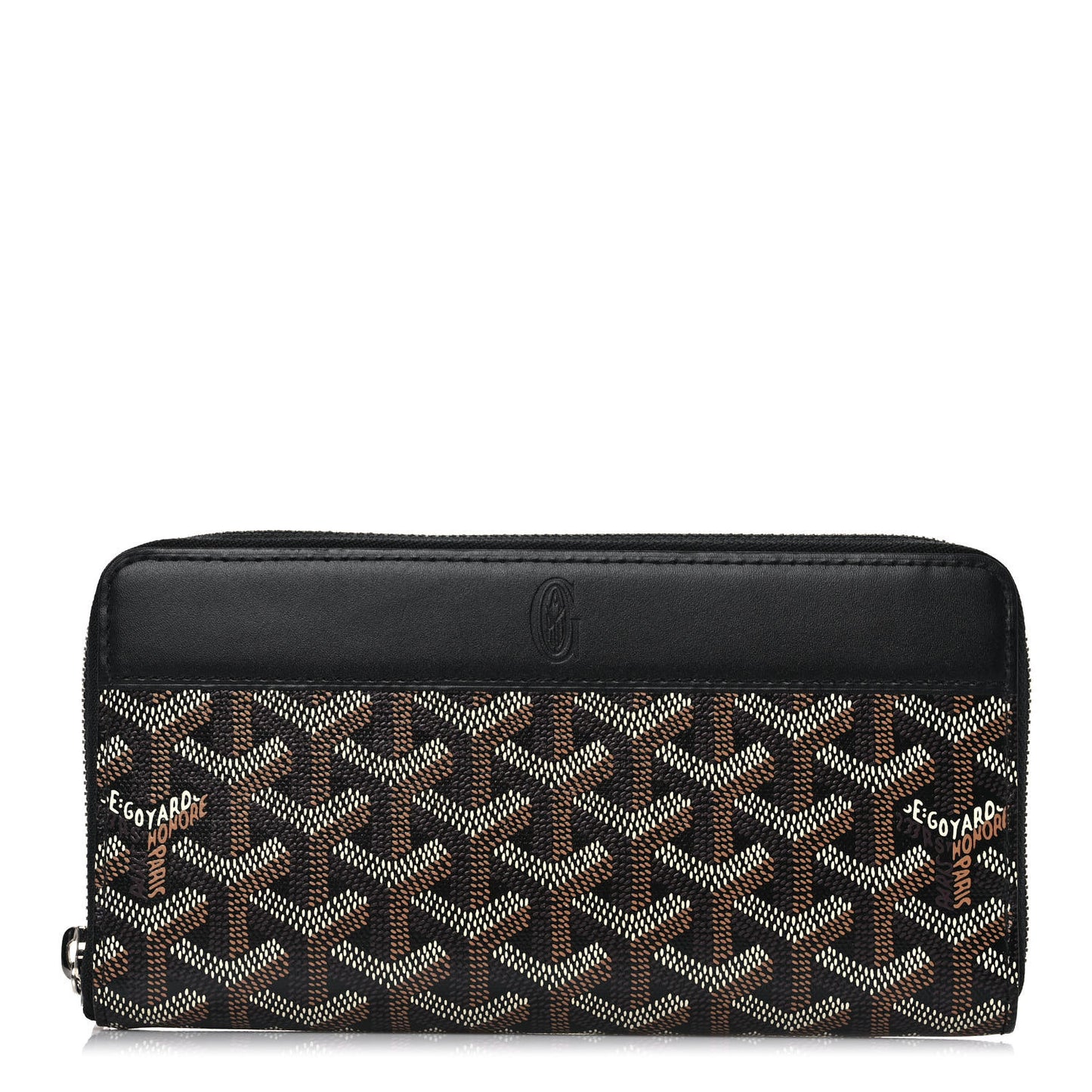 Goyardine Matignon Zip Around GM Wallet Black