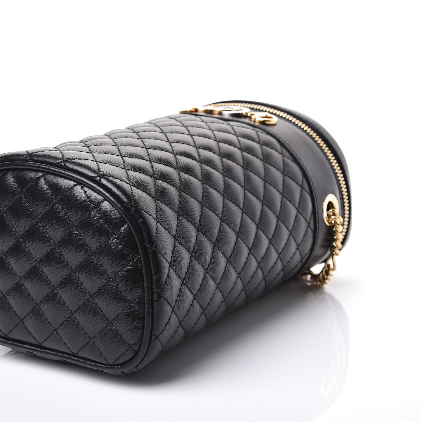 Calfskin Trapuntata Zumi Belt Bag Black