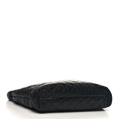 Saint Laurent Lambskin Quilted Maxi Icare Shopping Tote Black 5 of 13