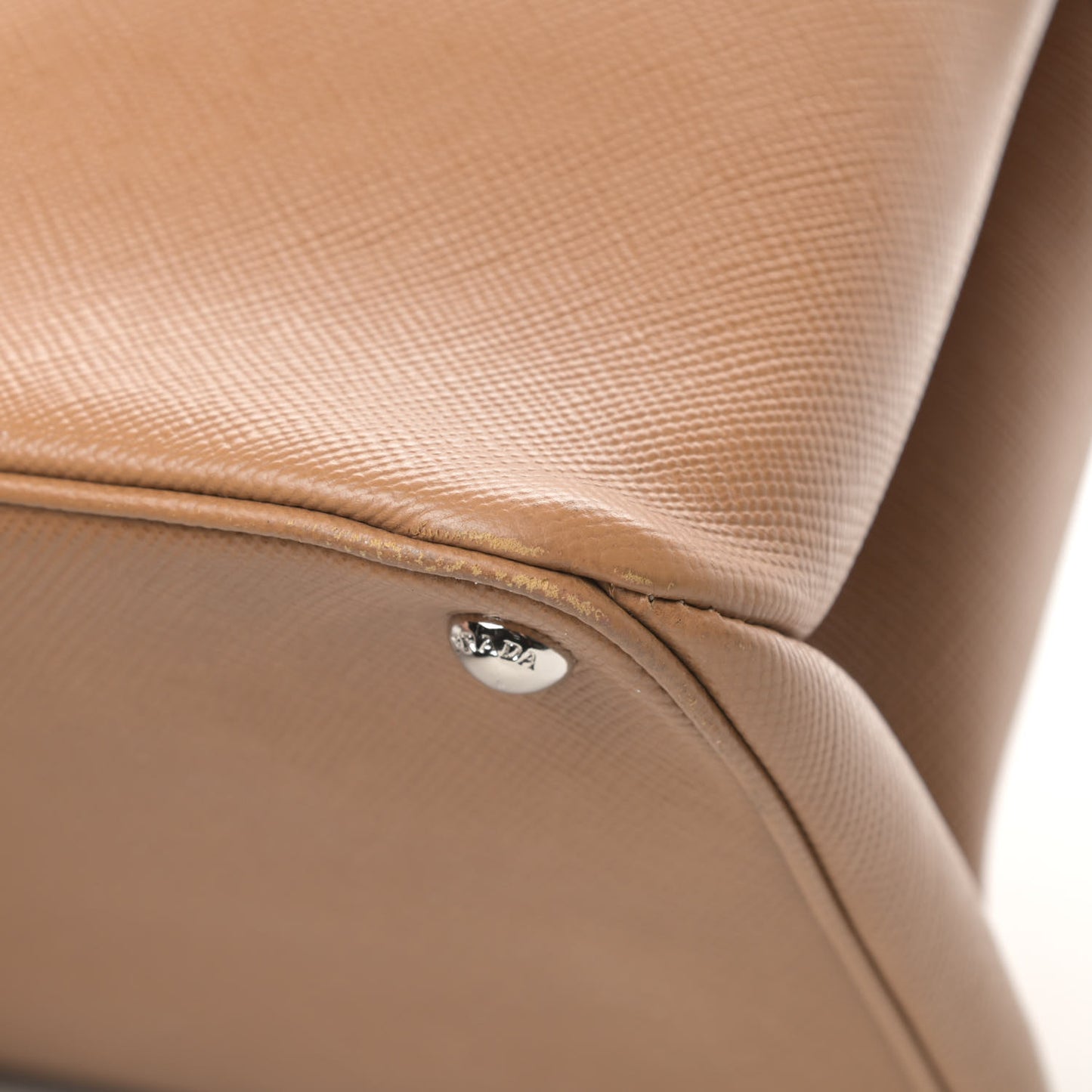 Saffiano Cuir Twin Tote Caramel
