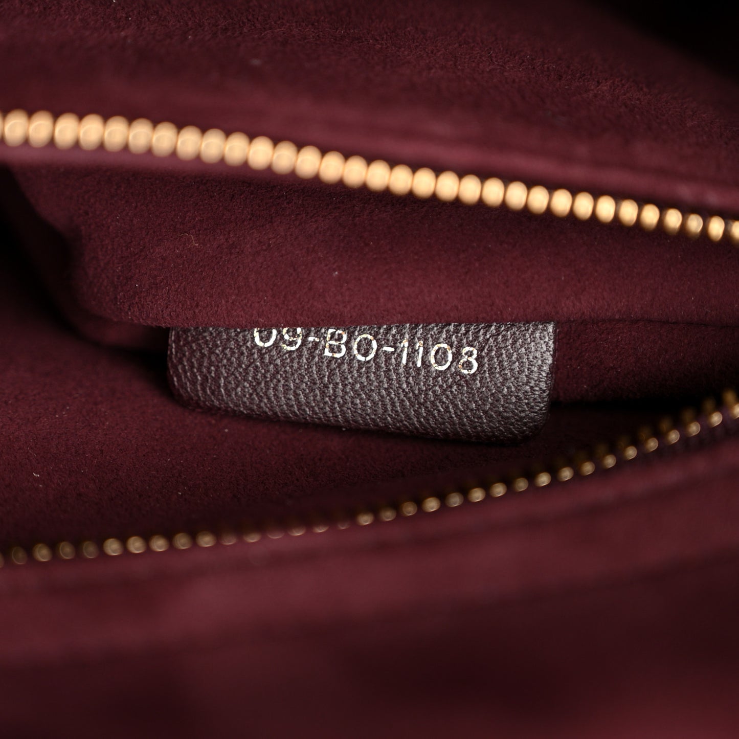 Lambskin Cannage Large Lady Dior Burgundy