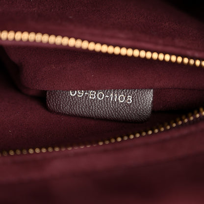 Christian Dior Lambskin Cannage Large Lady Dior Burgundy 7 of 13