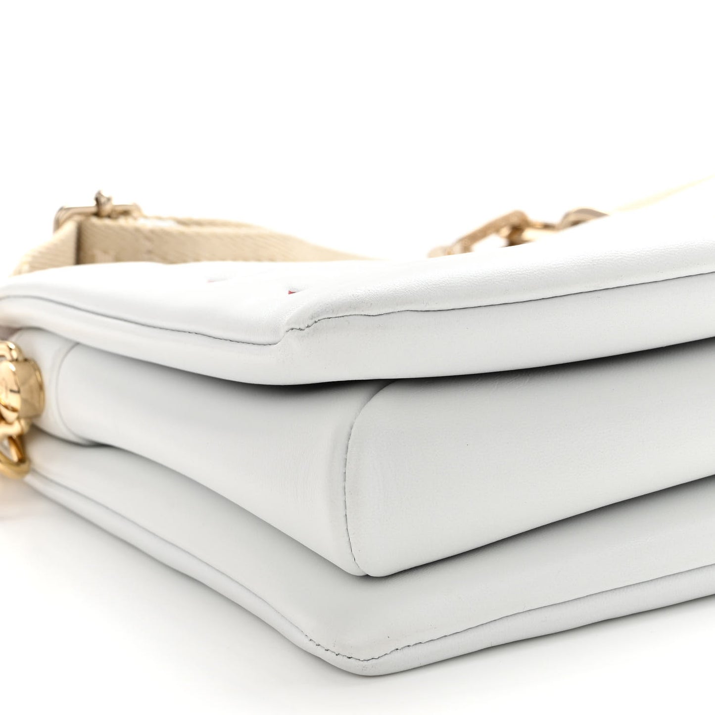 Lambskin Embossed Monogram LV Garden Coussin PM Cream