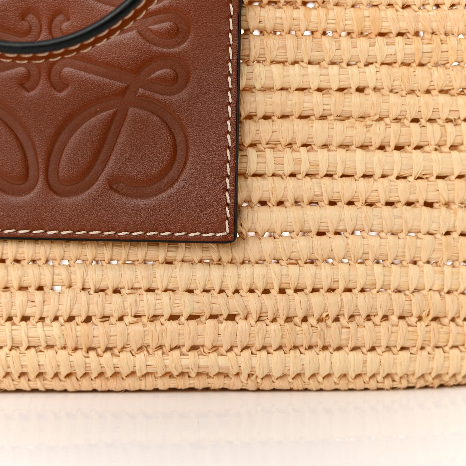 Loewe Raffia Small Square Basket Tote Bag Natural 15 of 15