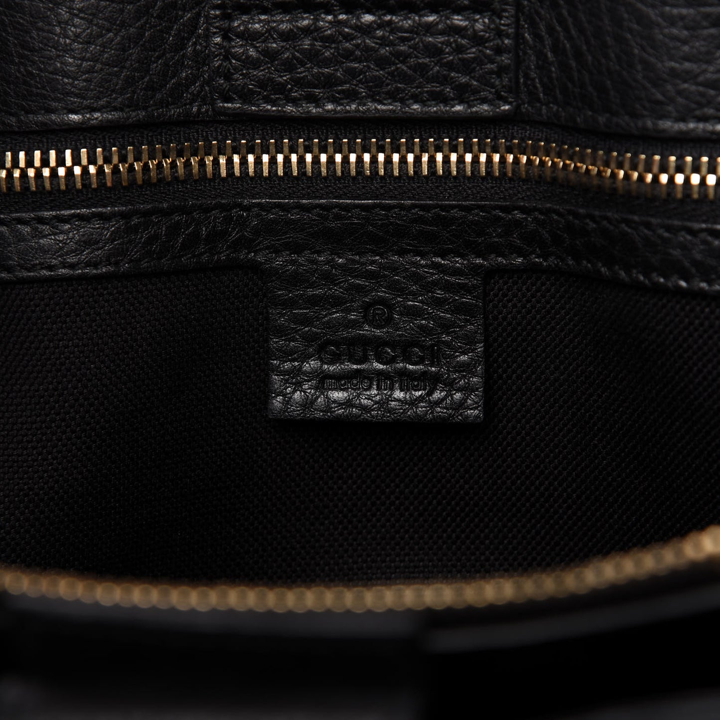 Pebbled Calfskin Medium Bamboo Shopper Tote Black