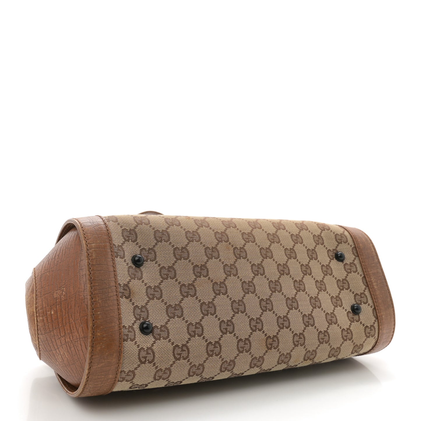 Monogram Bamboo Bullet Satchel Brown