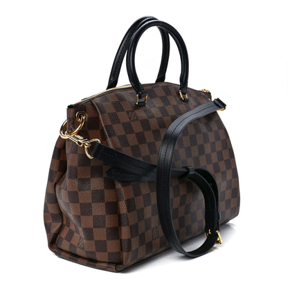 Louis Vuitton Damier Ebene Odeon Tote MM Black 2 of 9