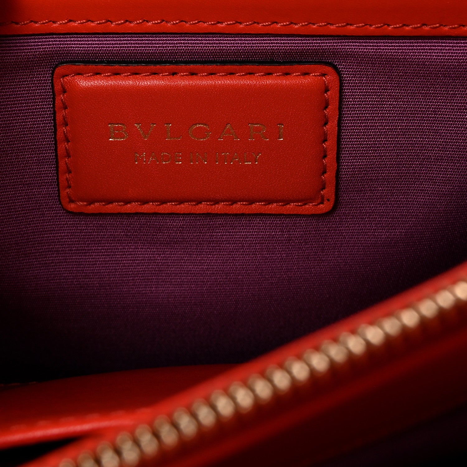 Bulgari Calfskin Serpenti Forever Shoulder Bag Red 6 of 9