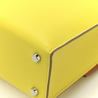 Hermes Epsom Verso Verrou 21 Lime Natural 11 of 11