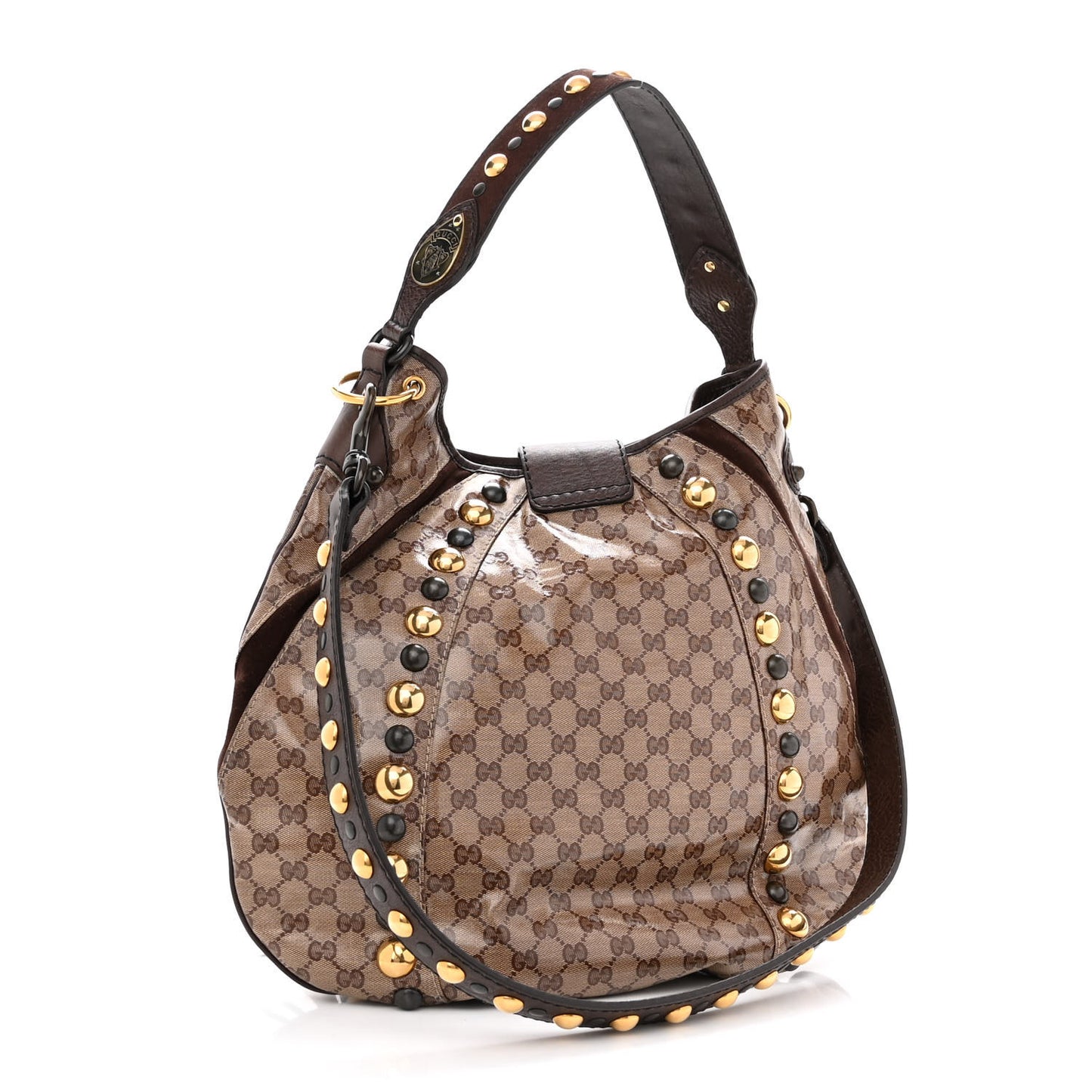Crystal Monogram Fringe Babouska Hobo