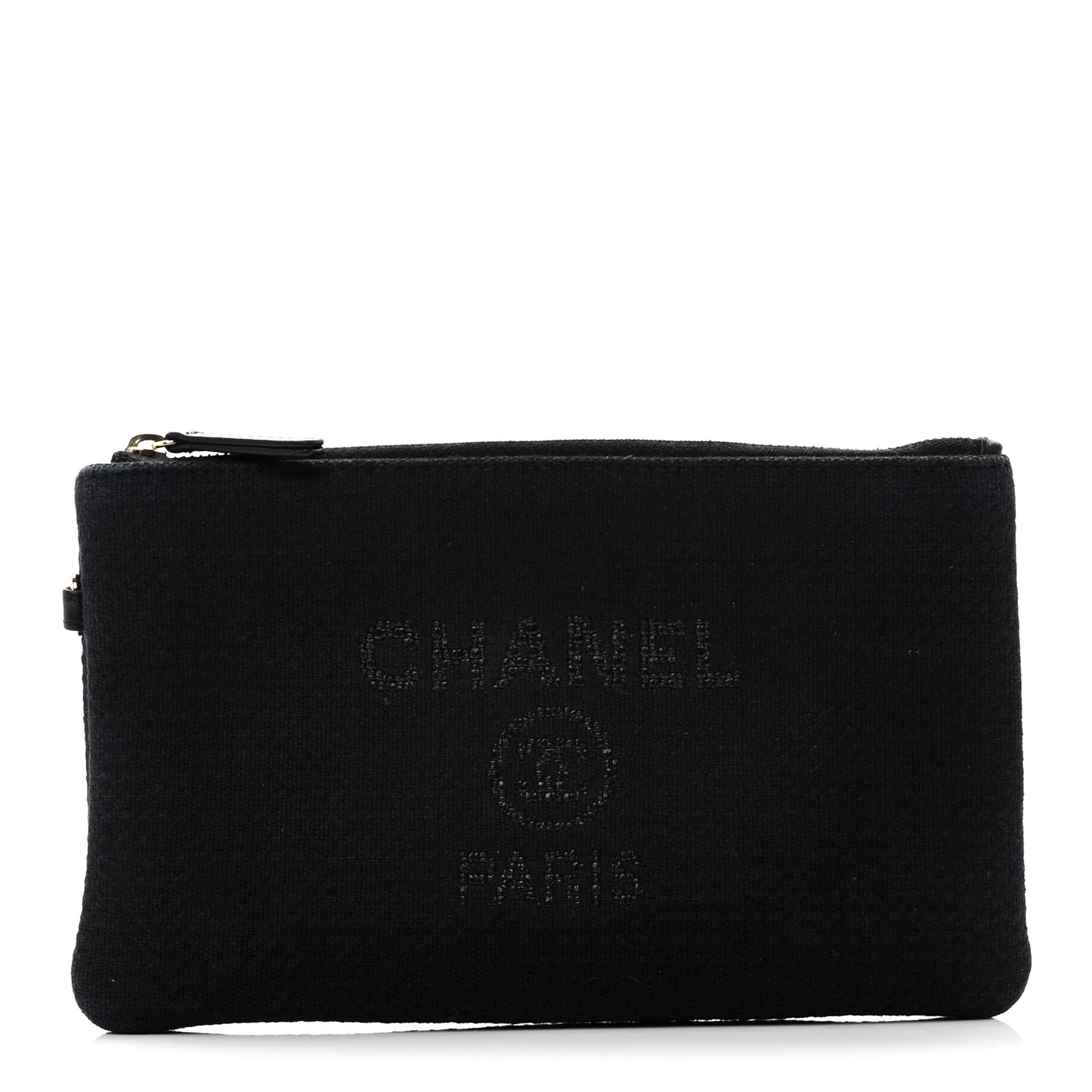 Mixed Fibers Small Deauville Pouch Black