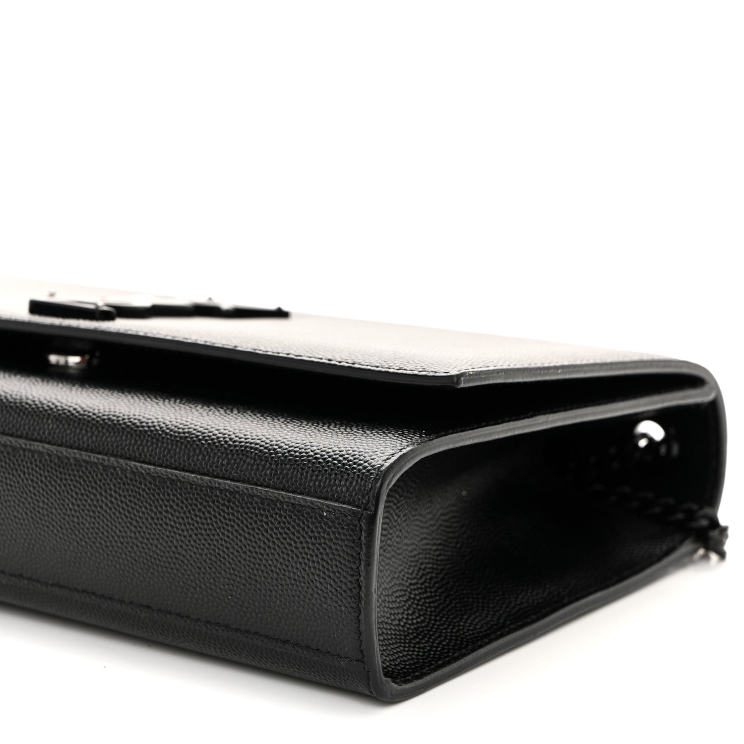 Saint Laurent Grain De Poudre Medium Classic Monogram Monochrome Kate Satchel Black 10 of 11