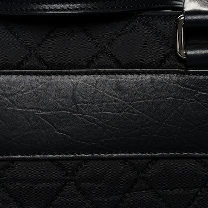 Chanel Nylon Quilted Calfskin Large CC Tote Bag Black 13 of 14