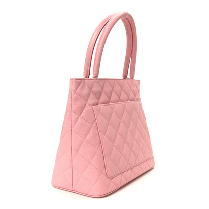 Chanel Caviar Medallion CC Tote Light Pink 2 of 9