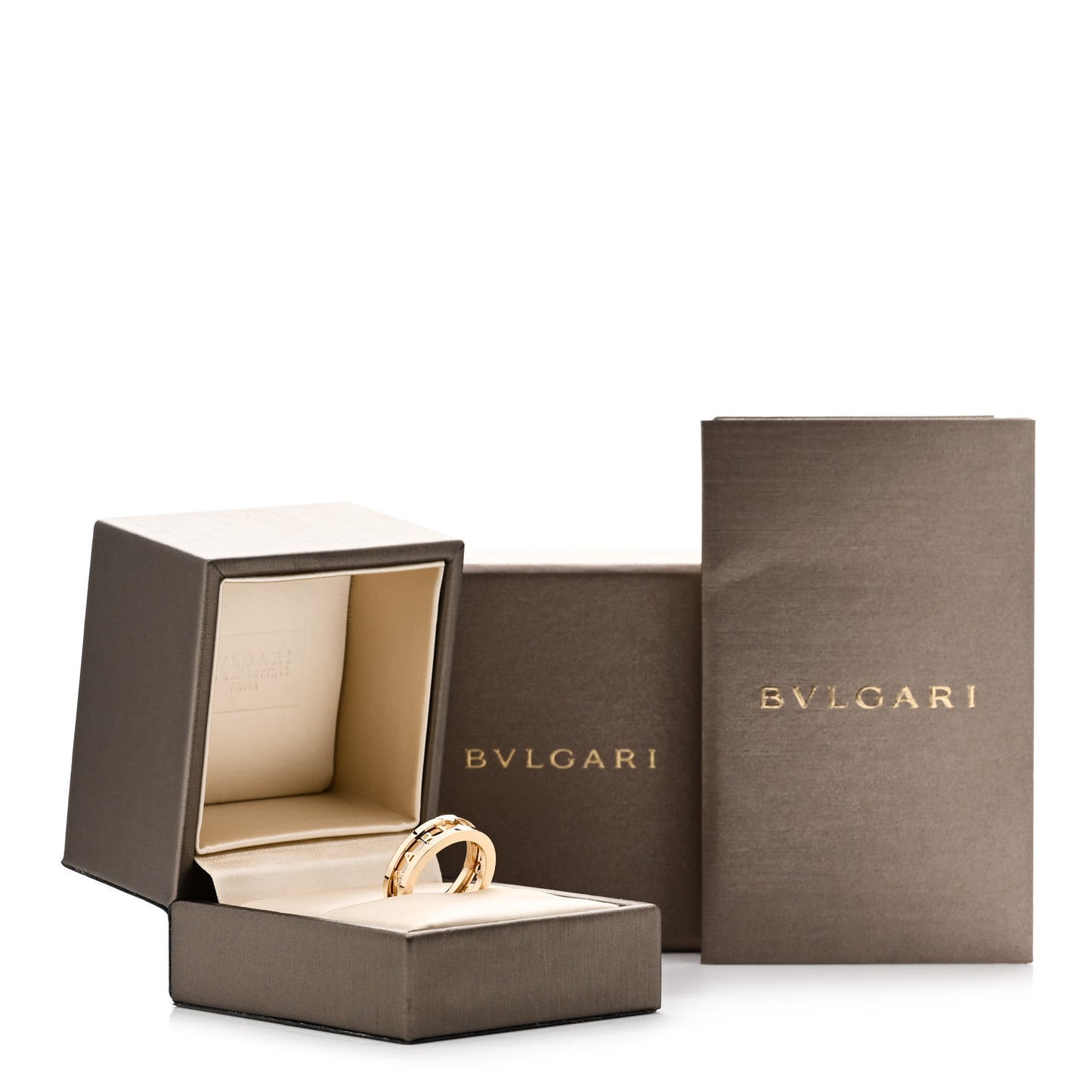 18K Yellow Gold B.Zero1 One-Band Logo Ring 52 6