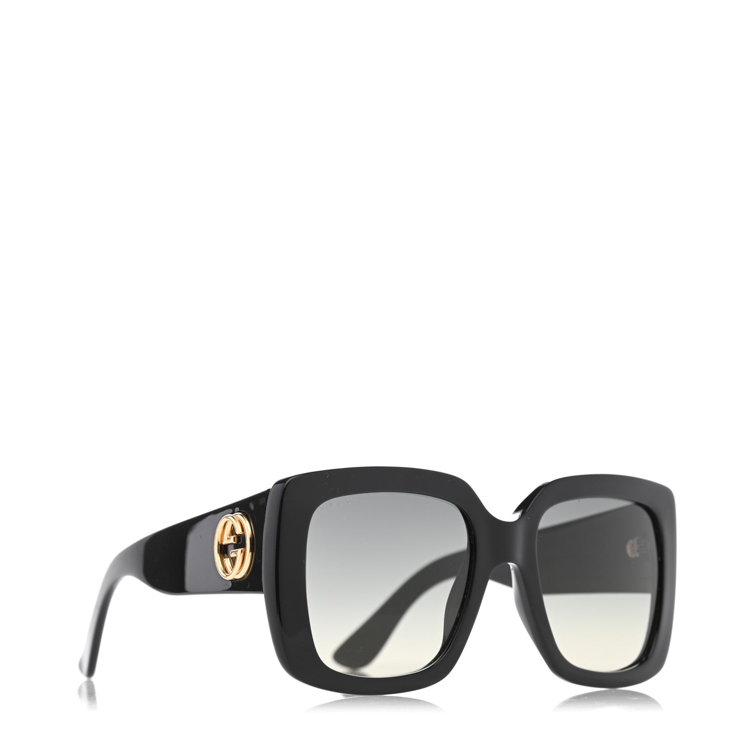 Acetate Square Frame Sunglasses GG0141S Black