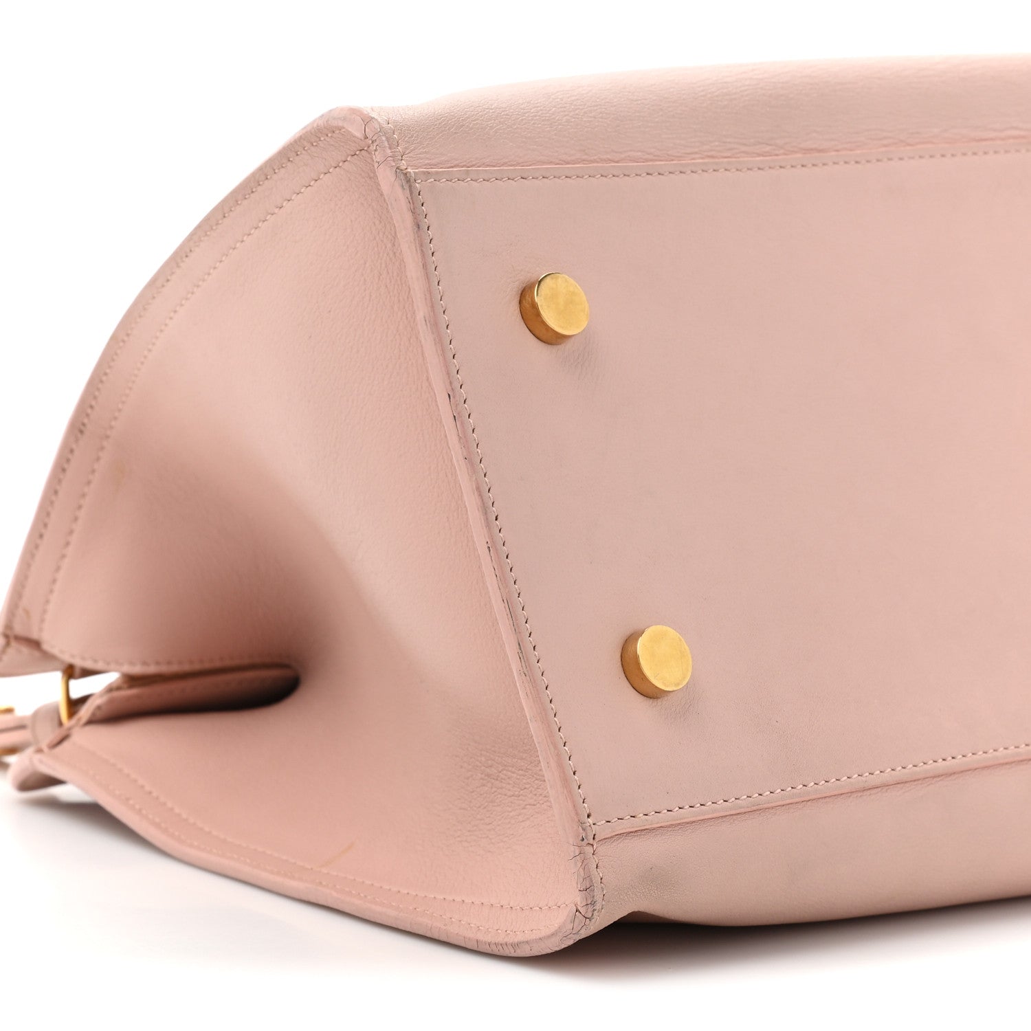 Saint Laurent Calfskin Monogram Small Cabas Pale Blush 10 of 18