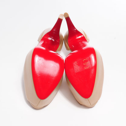 Christian Louboutin Kid Exagona 160 Pumps 39 Nude 5 of 7