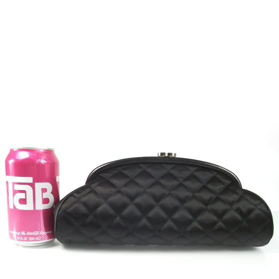 Chanel Satin Quilted Timeless Clutch 2 of 9