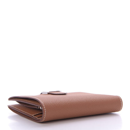 Hermes Epsom Bearn Compact Wallet Gold 3 of 9