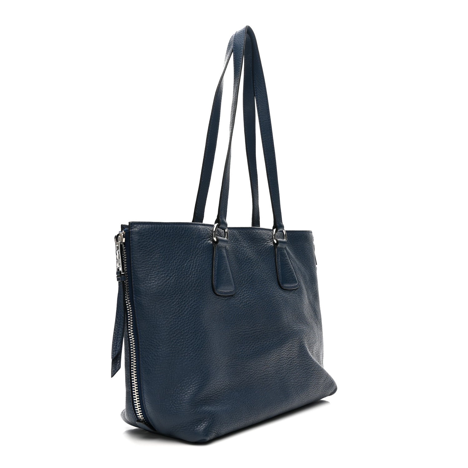 Prada Vitello Daino Shopping Tote Baltico 3 of 14