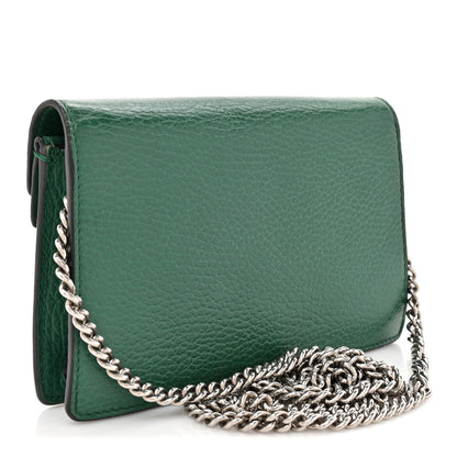 Gucci Dollar Calfskin Crystal Super Mini Dionysus Shoulder Bag Emerald 4 of 29