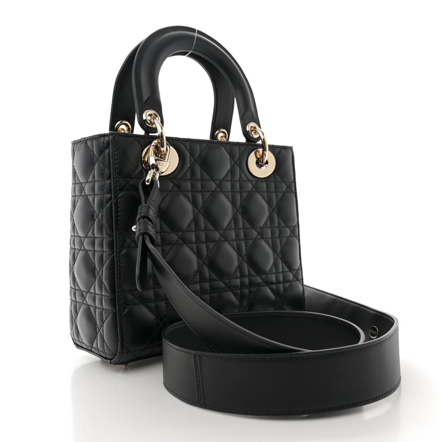 Lambskin Cannage Small My ABCDior Lady Dior Black