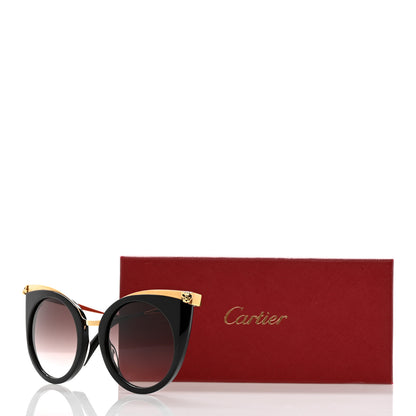 Cartier Panthere Wild De Cartier Sunglasses CT0122S Black 9 of 9
