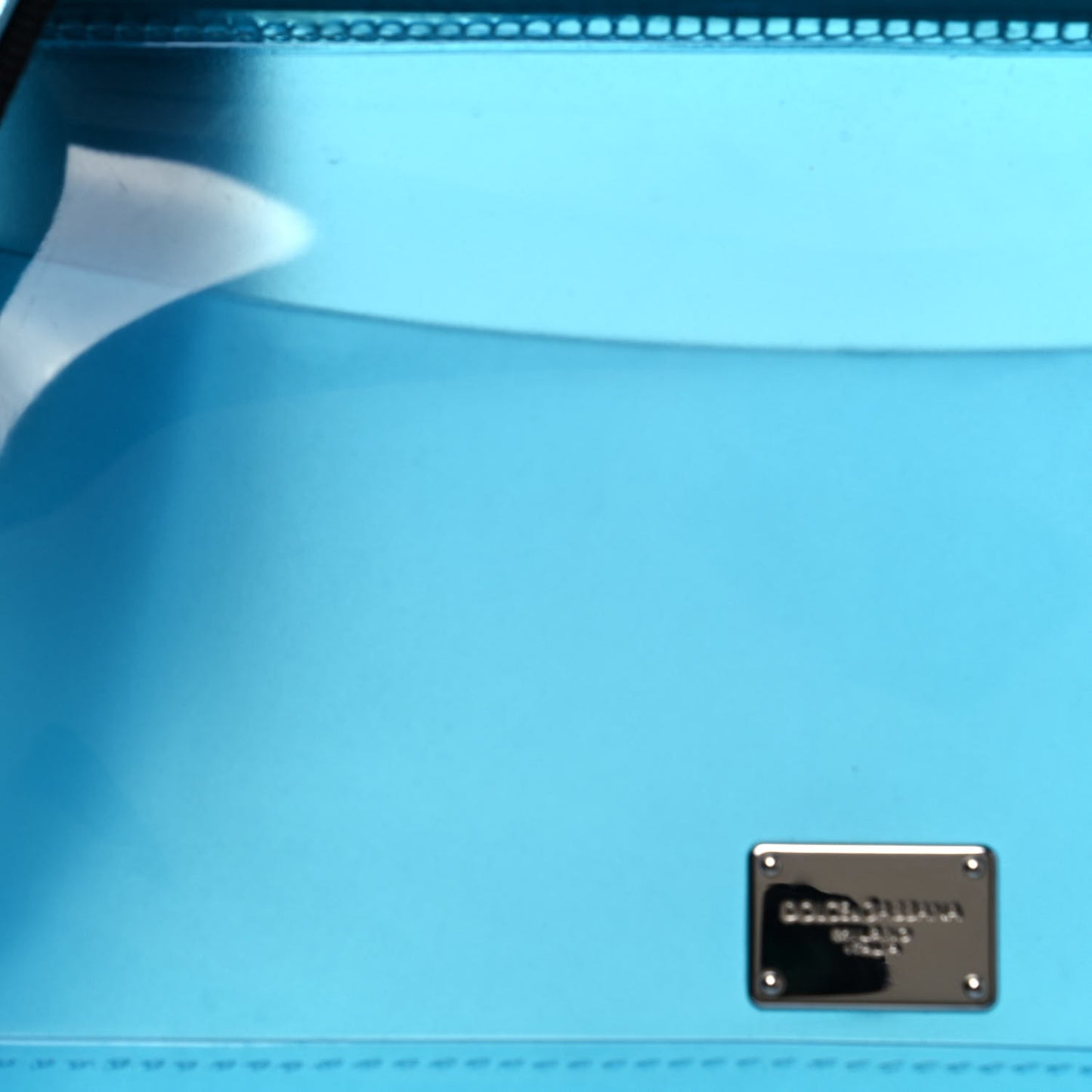 Rubber Semi Transparent Miss Sicily Satchel Blue